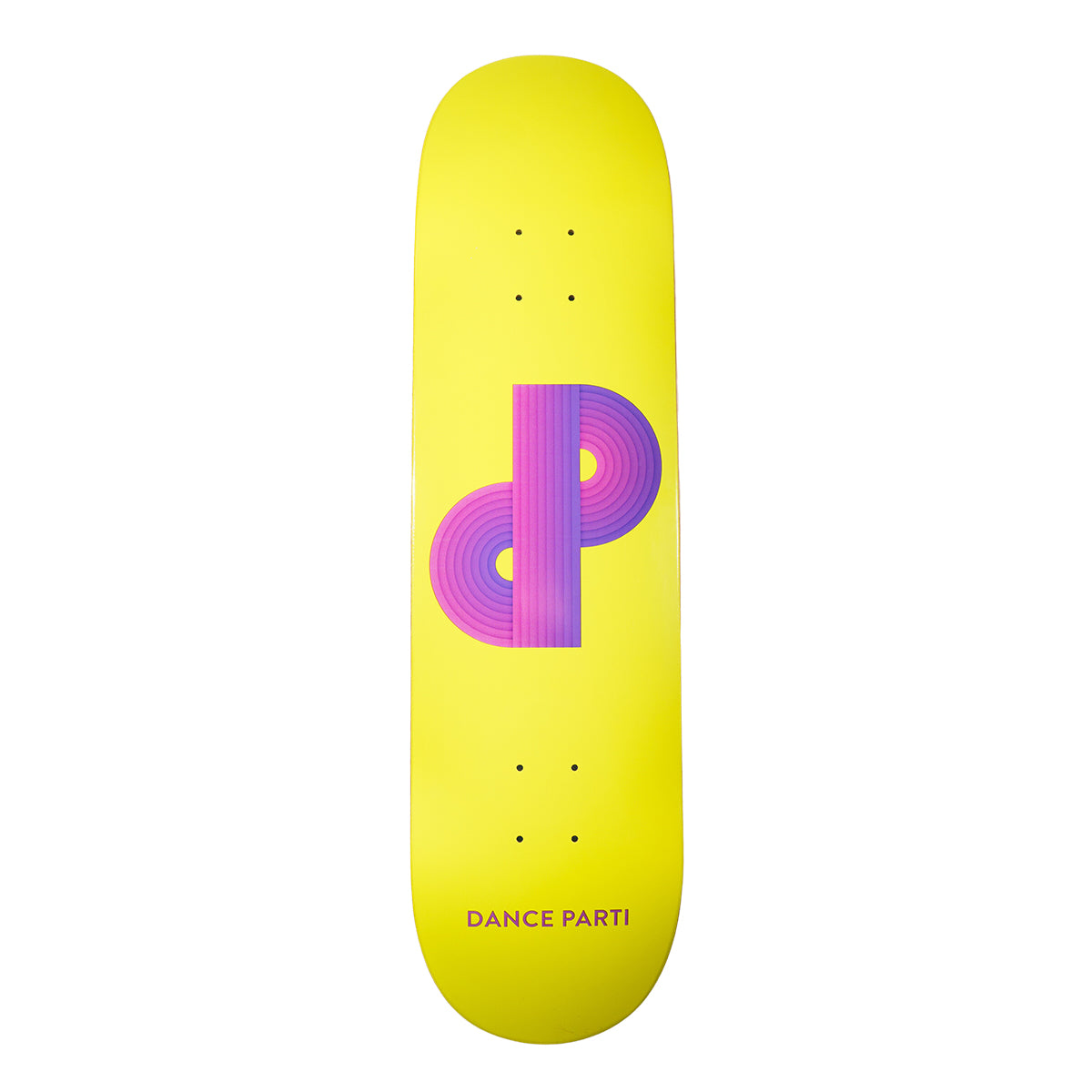 Dane Parti skateboard deck Yellow