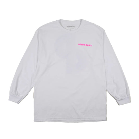 Dance Parti white long sleeve T shirt front